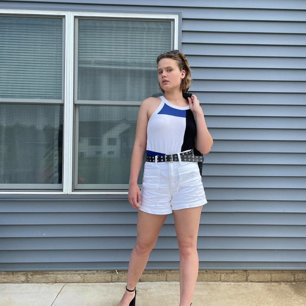 Colorblock Knit Tank Top